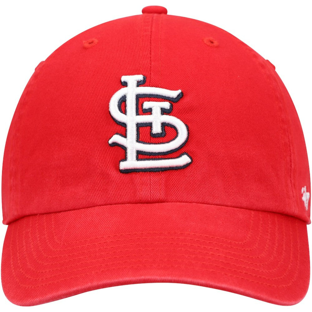 St. Louis Cardinals '47 Youth Team Logo Clean Up Adjustable Hat - Red - 47 brand Lifestyle