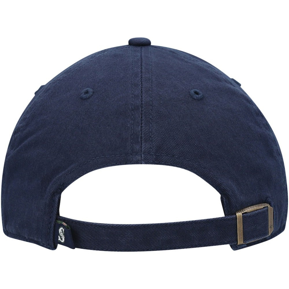 Seattle Mariners '47 Youth Team Logo Clean Up Adjustable Hat - Navy - 47 brand Sale