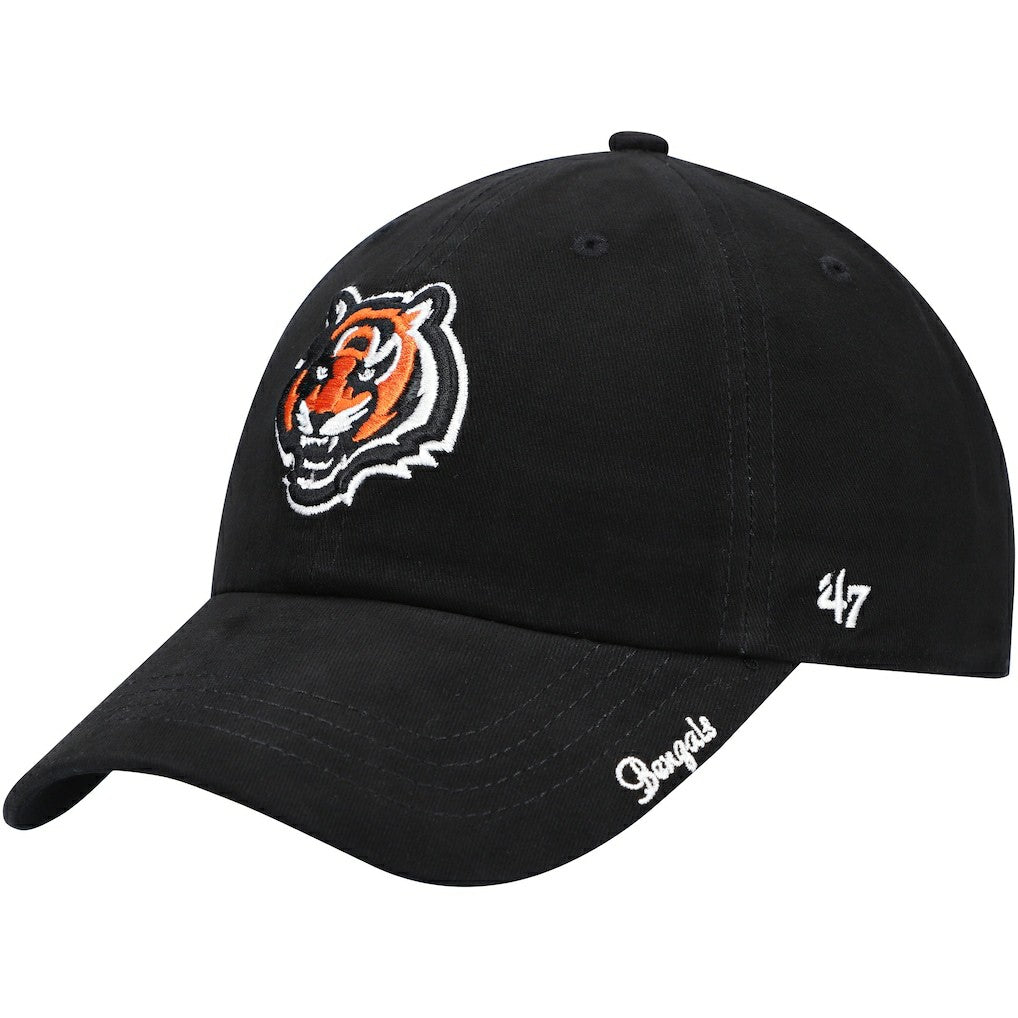 47 brand Cincinnati Bengals '47 Women's Miata Clean Up Primary Adjustable Hat Black