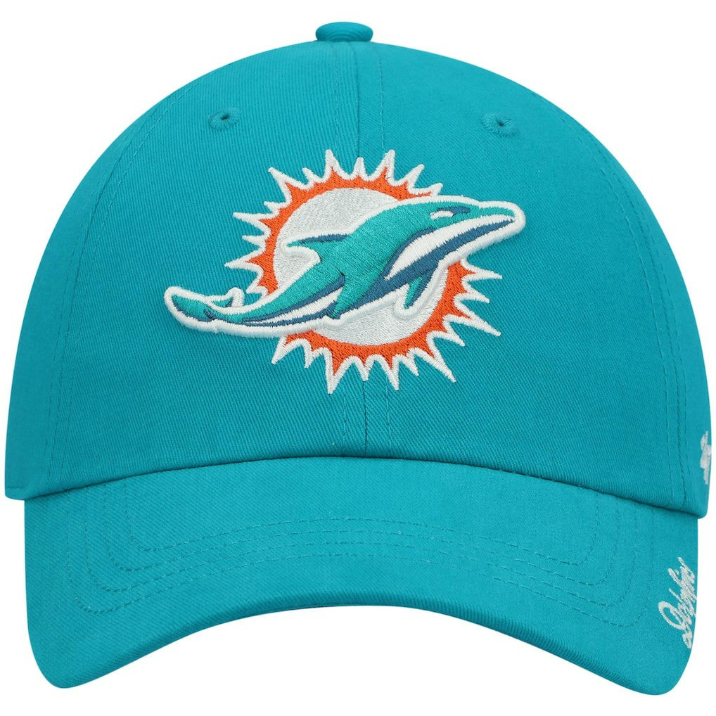 47 brand Miami Dolphins '47 Women's Miata Clean Up Primary Adjustable Hat Aqua