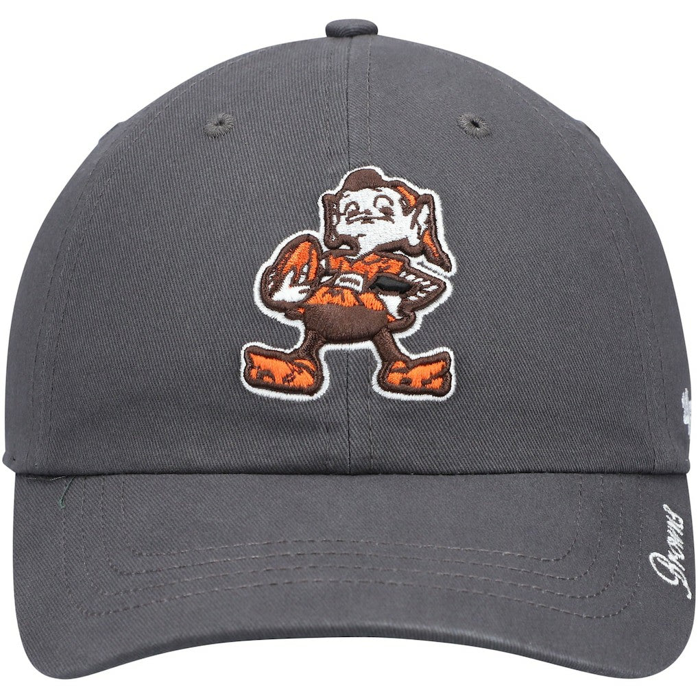 47 brand Cleveland Browns '47 Women's Brownie The Elf Miata Clean Up Adjustable Hat Charcoal