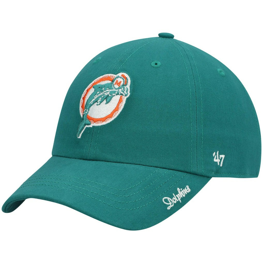 47 brand Miami Dolphins '47 Women's Miata Clean Up Adjustable Hat Aqua