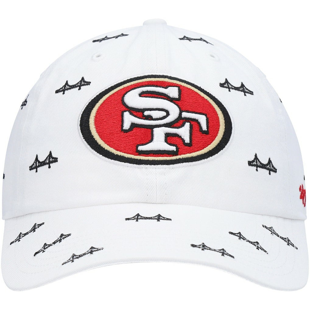 47 brand San Francisco 49ers '47 Women's Team Confetti Clean Up Adjustable Hat White