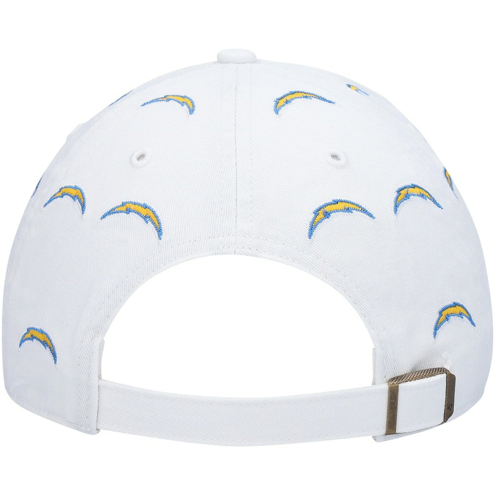 47 brand Los Angeles Chargers '47 Women's Team Confetti Clean Up Adjustable Hat White