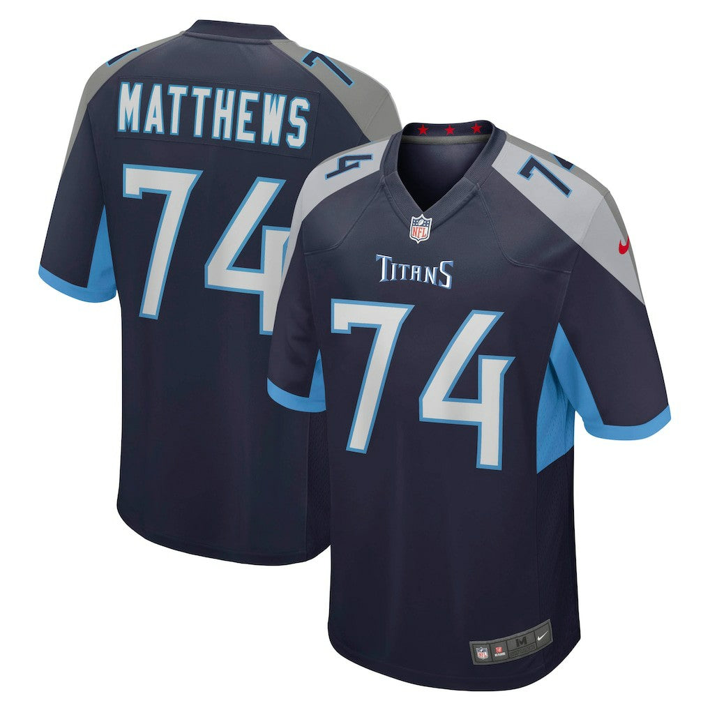 Nike Bruce Matthews Tennessee Titans Retired Player Jersey Navy