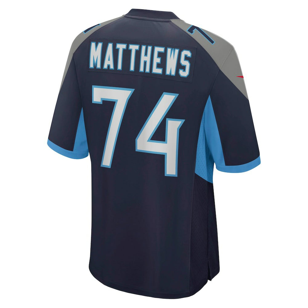 Nike Bruce Matthews Tennessee Titans Retired Player Jersey Navy