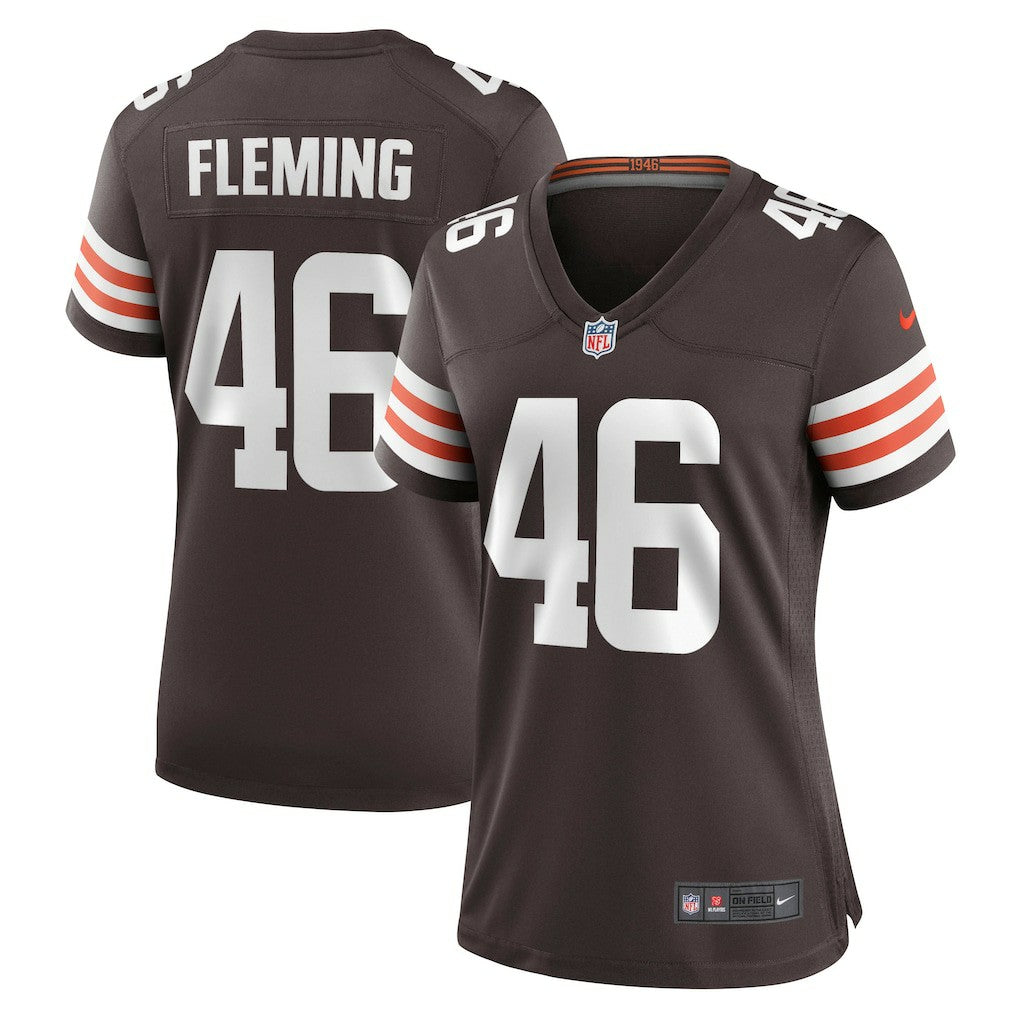 Nike Don Fleming Cleveland Browns Women's Retired Player Jersey Brown