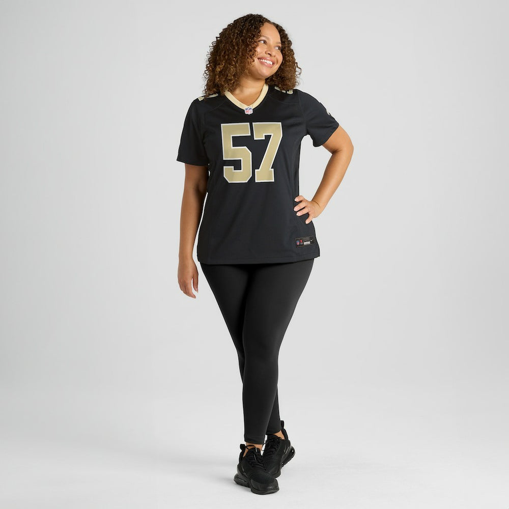 Nike Rickey Jackson New Orleans Saints Women's Retired Player Jersey Black