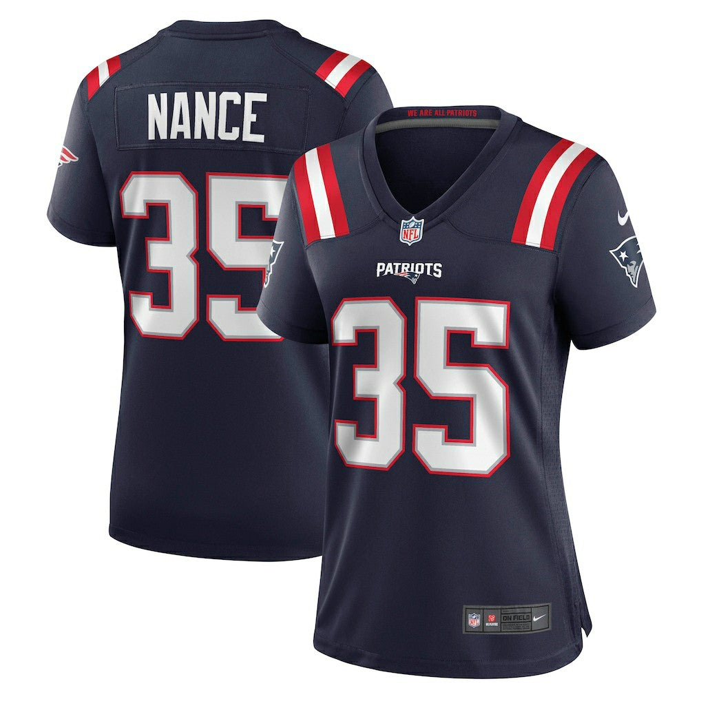 Nike Jim Nance New England Patriots Women's Retired Player Jersey Navy