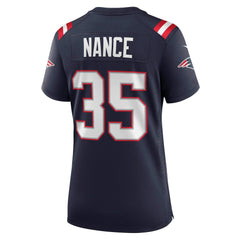 Nike Jim Nance New England Patriots Women's Retired Player Jersey Navy