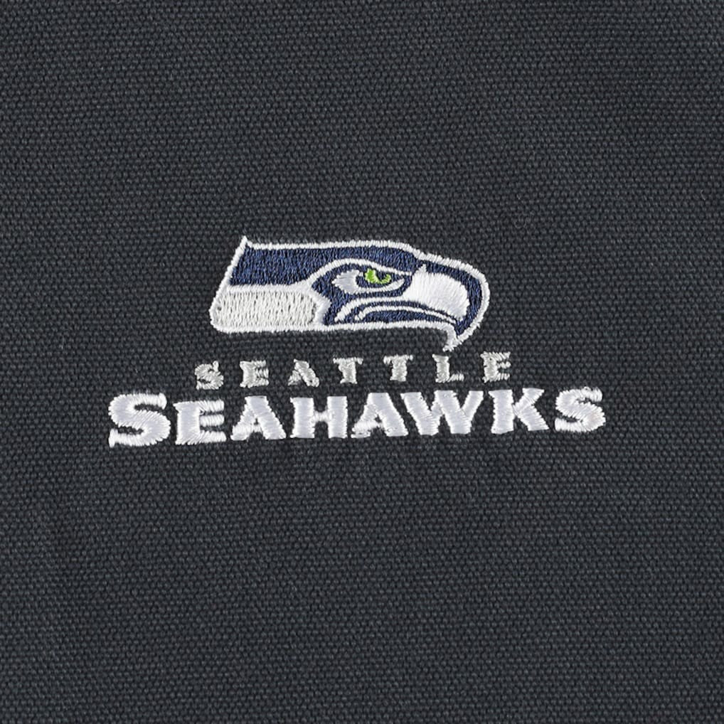 Seattle Seahawks Dunbrooke Big & Tall Dakota Canvas Hoodie Full-Zip Jacket Charcoal