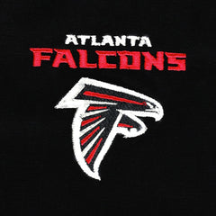 Atlanta Falcons Dunbrooke Big & Tall Dakota Canvas Hoodie Full-Zip Jacket Black