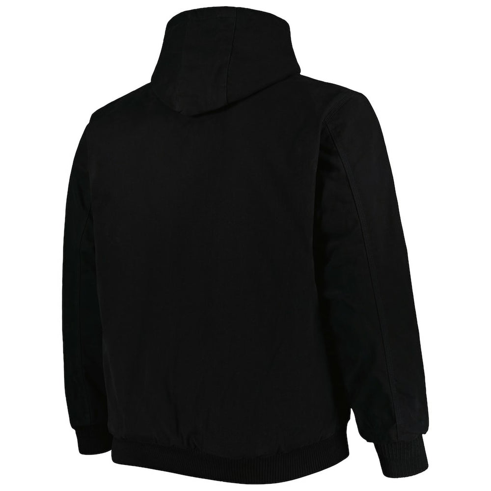 Minnesota Vikings Dunbrooke Big & Tall Dakota Canvas Hoodie Full-Zip Jacket Black