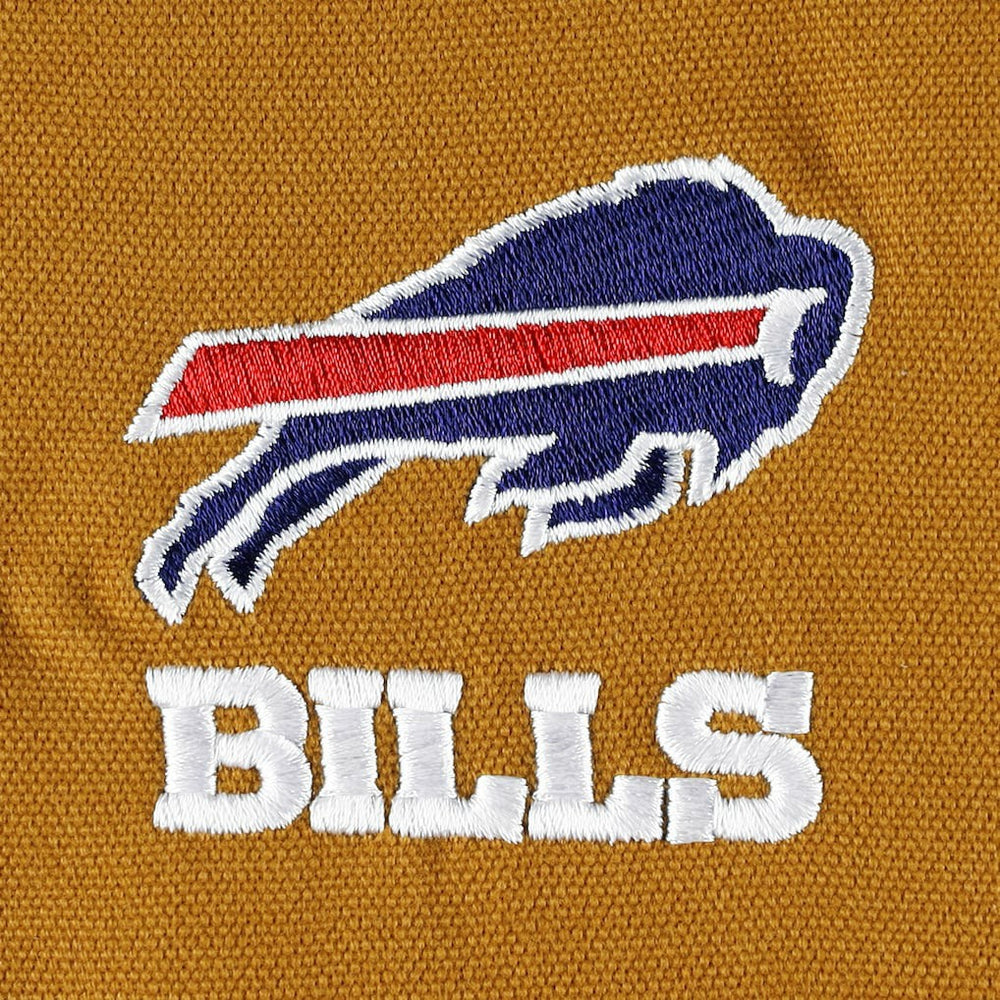 Buffalo Bills Dunbrooke Big & Tall Dakota Canvas Hoodie Full-Zip Jacket Tan