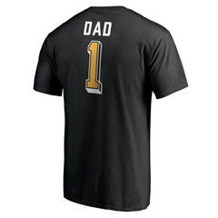 Boston Bruins Number One Dad Logo T-Shirt - Black - NHL 4258750