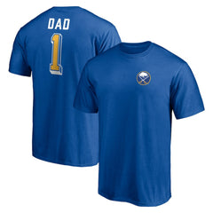 Buffalo Sabres Number One Dad Logo T-Shirt - Royal - NHL 4258751