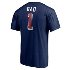 Columbus Blue Jackets Number One Dad Logo T-Shirt - Navy - NHL 4258756