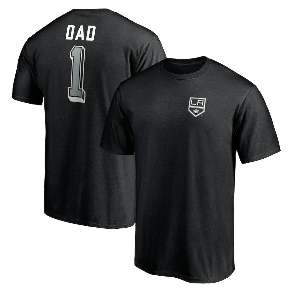 Los Angeles Kings Number One Dad Logo T-Shirt - Black - NHL 4258761