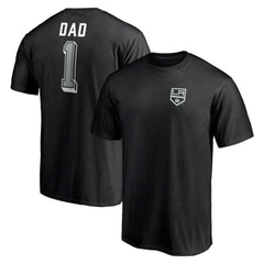 Los Angeles Kings Number One Dad Logo T-Shirt - Black - NHL 4258761