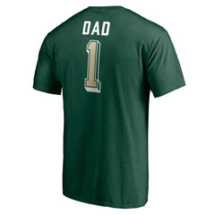 Minnesota Wild Number One Dad Logo T-Shirt - Green - NHL 4258762