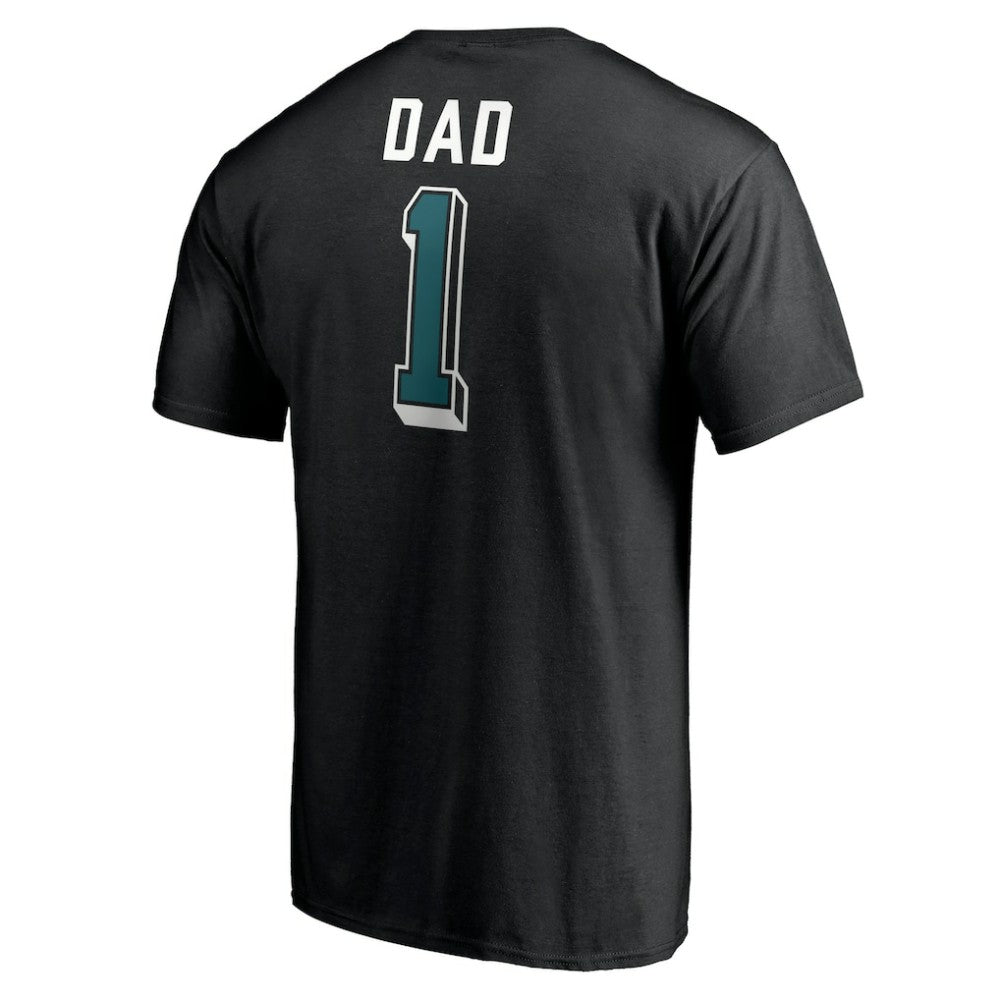San Jose Sharks Number One Dad Logo T-Shirt - Black - NHL 4258771