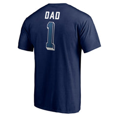 Winnipeg Jets Number One Dad Logo T-Shirt - Navy - NHL 4258778