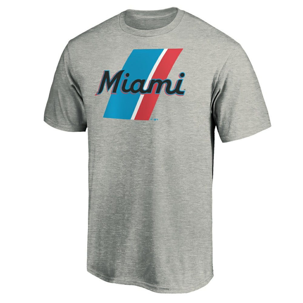 Miami Marlins Team Prep T-Shirt - Heathered Gray - MLB on Sale