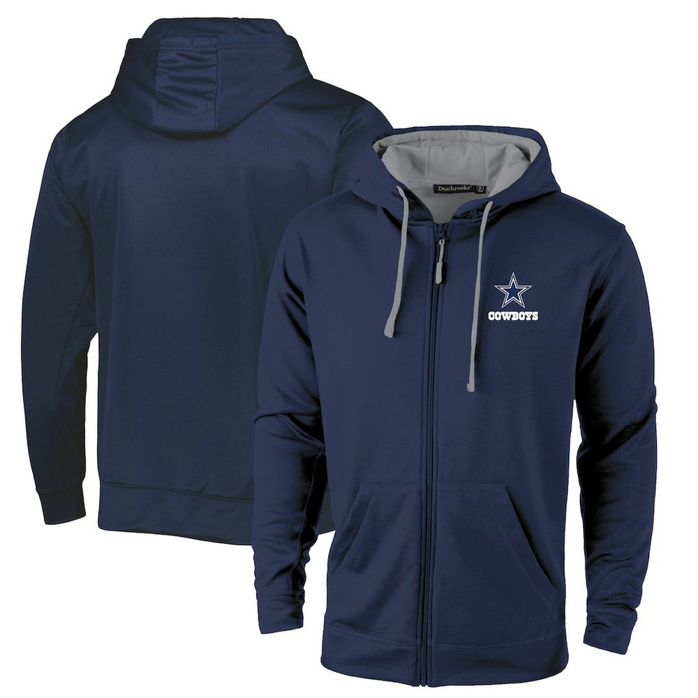 Dallas Cowboys Dunbrooke Apprentice Full-Zip Hoodie Navy/Gray
