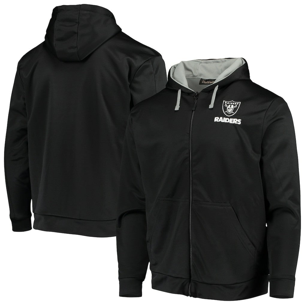 Las Vegas Raiders Dunbrooke Apprentice Full-Zip Hoodie Black/Gray