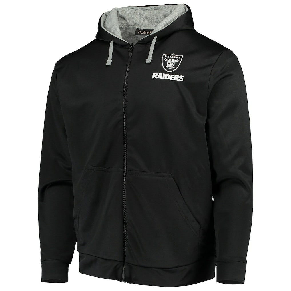 Las Vegas Raiders Dunbrooke Apprentice Full-Zip Hoodie Black/Gray