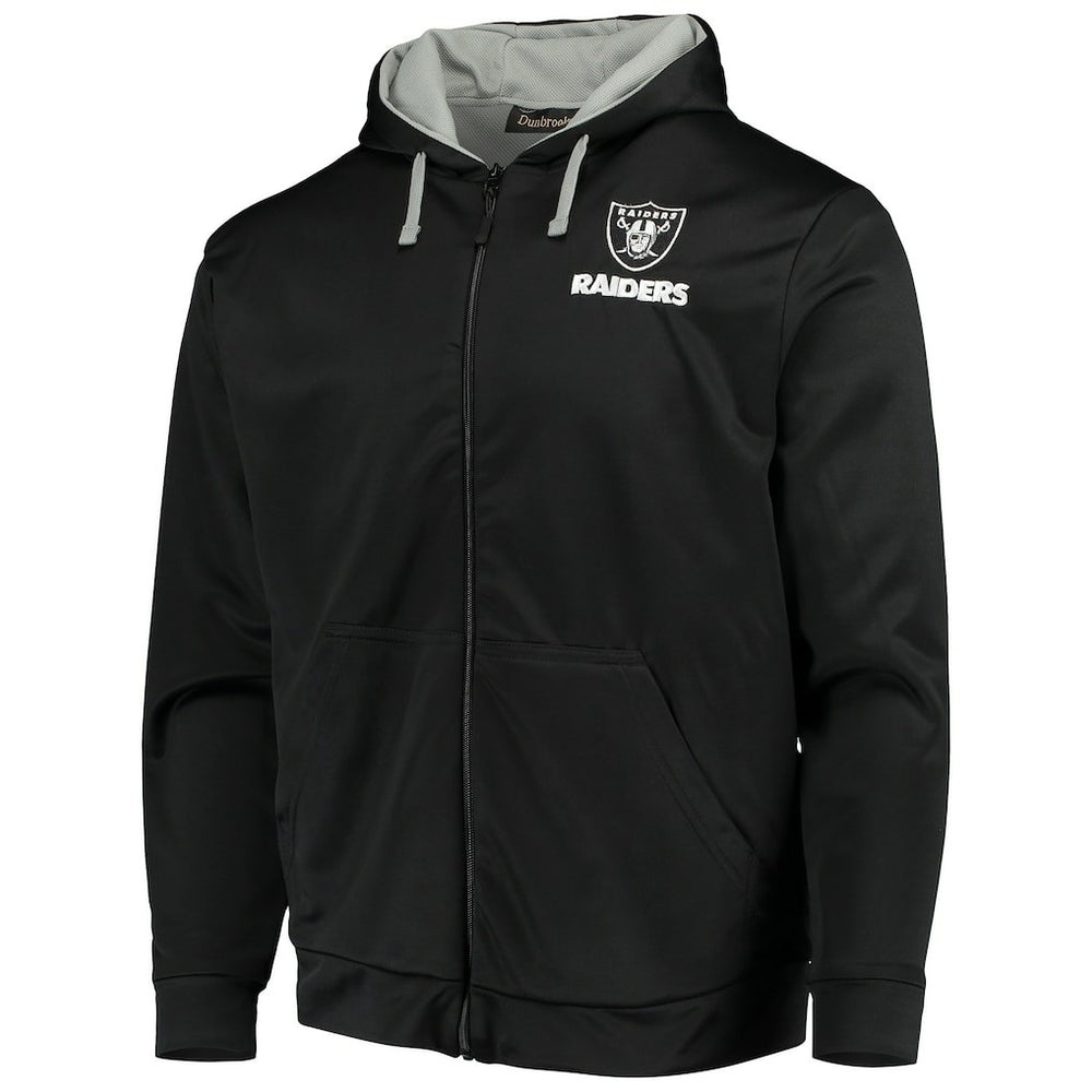 Las Vegas Raiders Dunbrooke Apprentice Full-Zip Hoodie Black/Gray