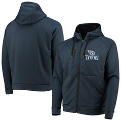 Tennessee Titans Dunbrooke Shag Tri-Blend Full-Zip Raglan Hoodie Navy