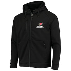 Arizona Cardinals Dunbrooke Shag Tri-Blend Full-Zip Raglan Hoodie Black