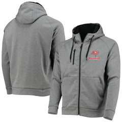 Tampa Bay Buccaneers Dunbrooke Shag Tri-Blend Full-Zip Raglan Hoodie Charcoal