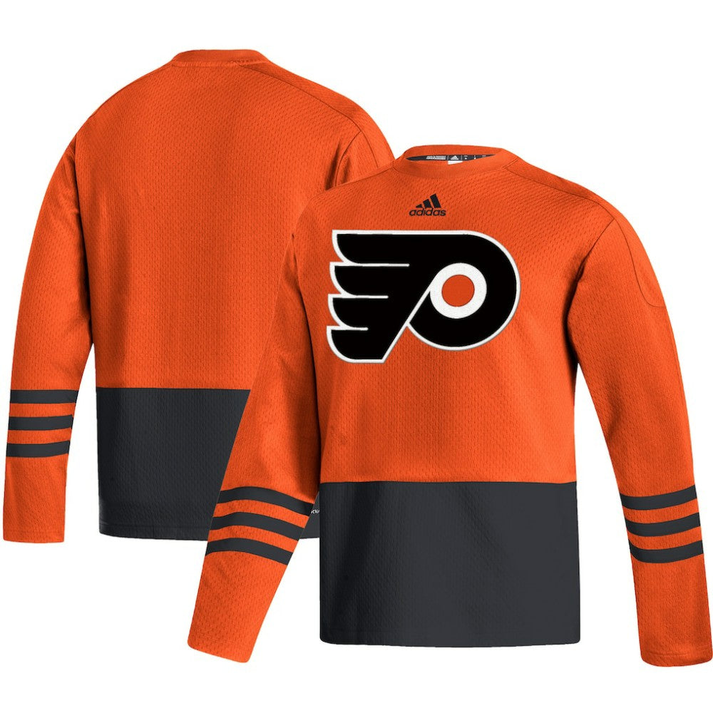 Philadelphia Flyers adidas Logo AEROREADY Pullover Sweater - Orange - NHL 4259628