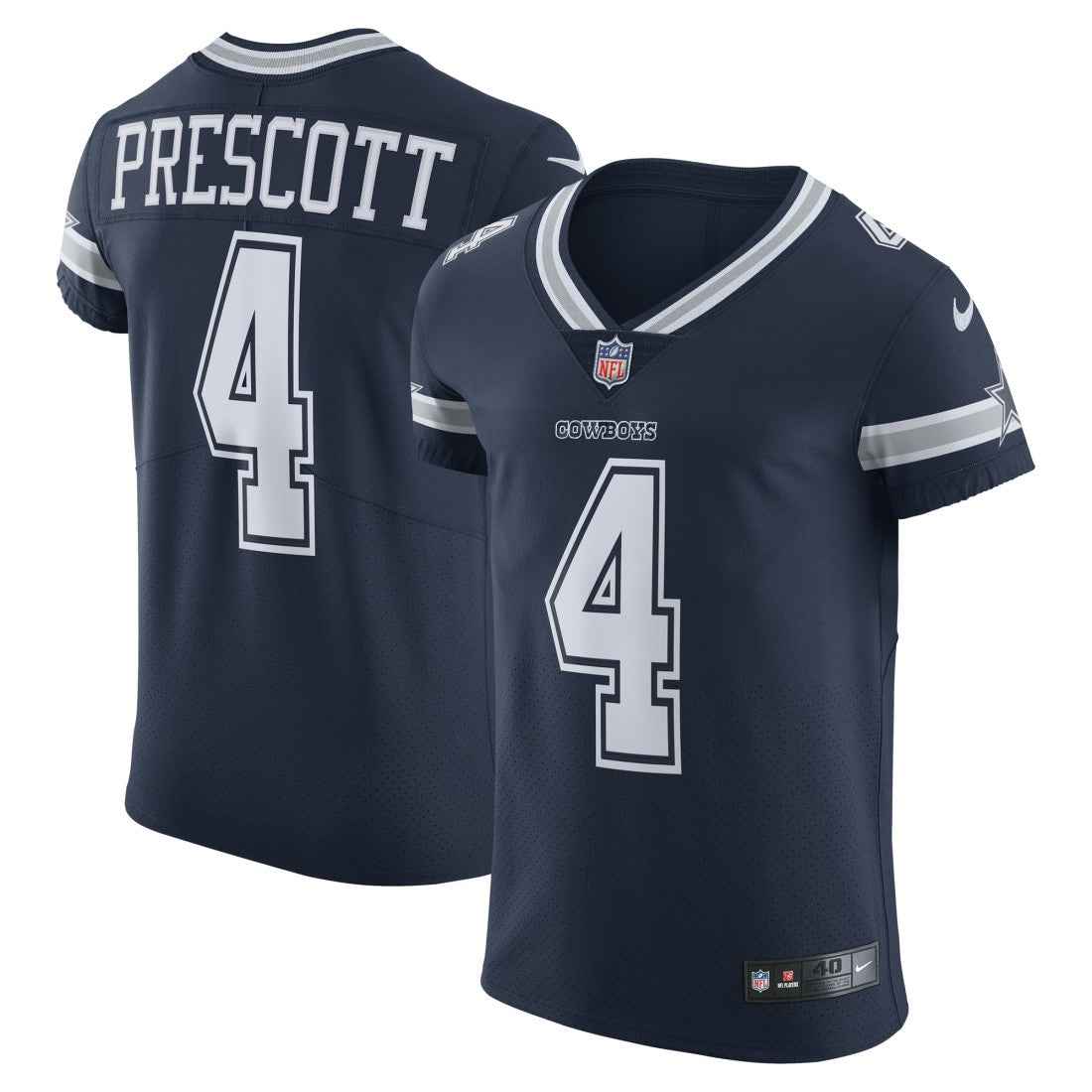 Nike Dak Prescott Dallas Cowboys Vapor Elite Player Team Jersey Navy