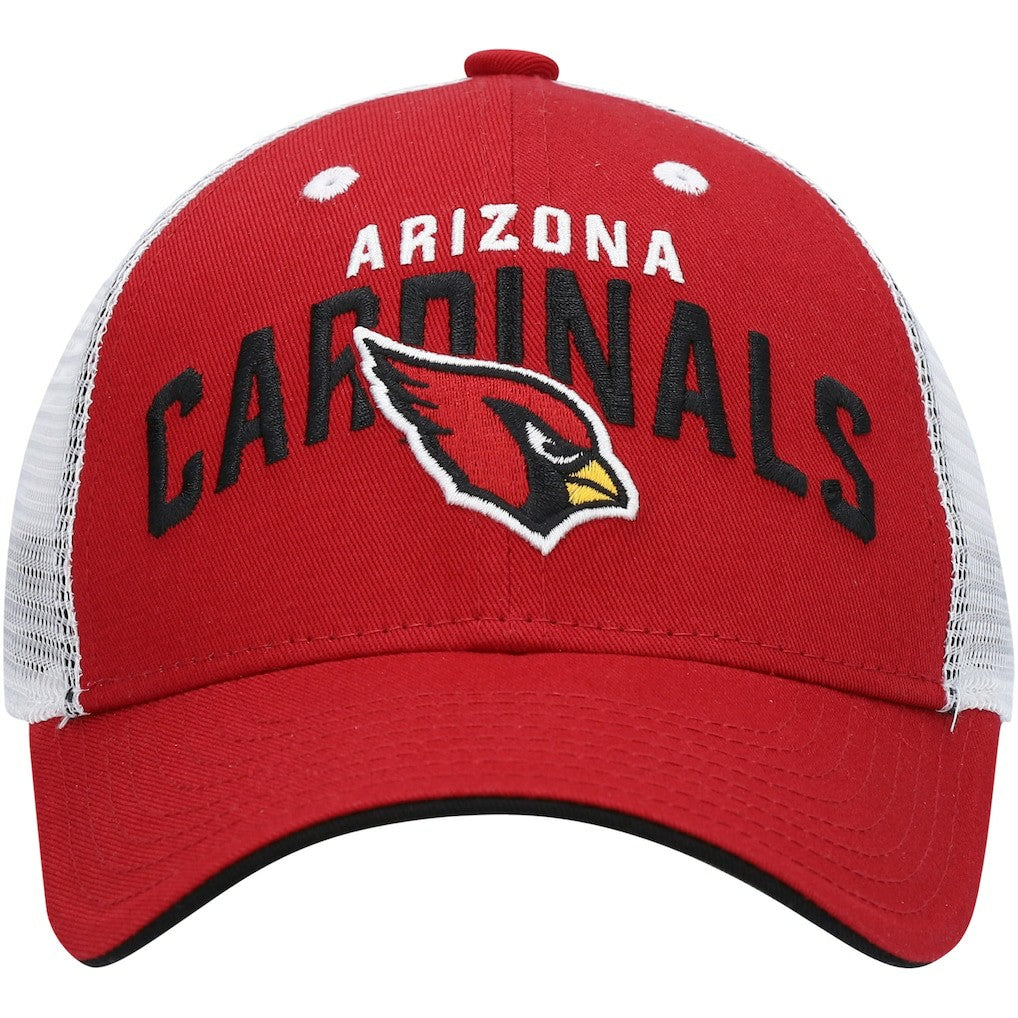 Arizona Cardinals Youth Core Lockup Adjustable Hat Cardinal/White