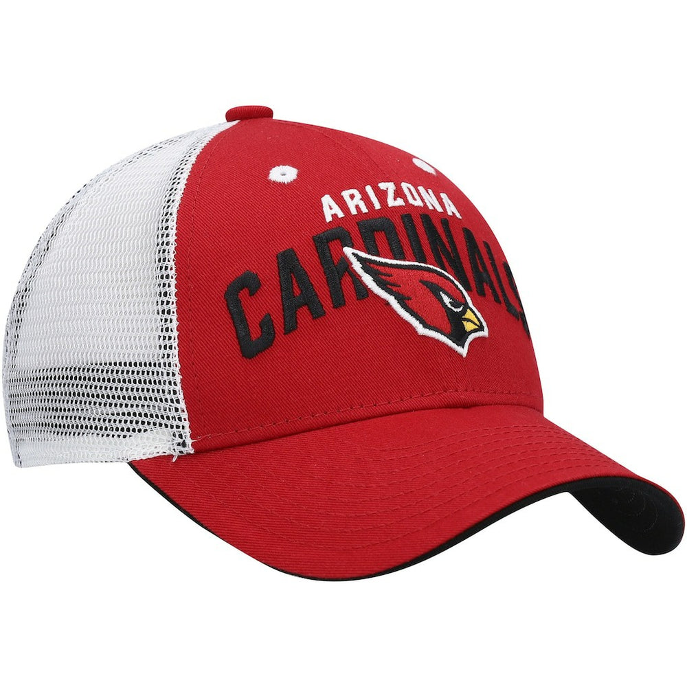 Arizona Cardinals Youth Core Lockup Adjustable Hat Cardinal/White