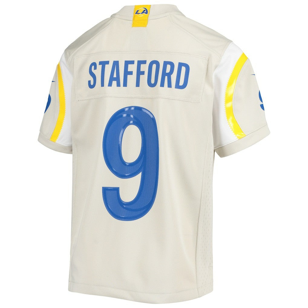 Nike Matthew Stafford Los Angeles Rams Youth Game Jersey Cream