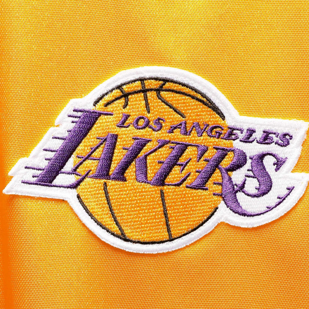 Los Angeles Lakers Hardwood Classics Big & Tall On-Court Shooting V-Neck Shirt Gold/Purple | Mitchell & Ness for sale