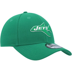 New York Jets New Era Plane The League 9FORTY Adjustable Hat Kelly Green