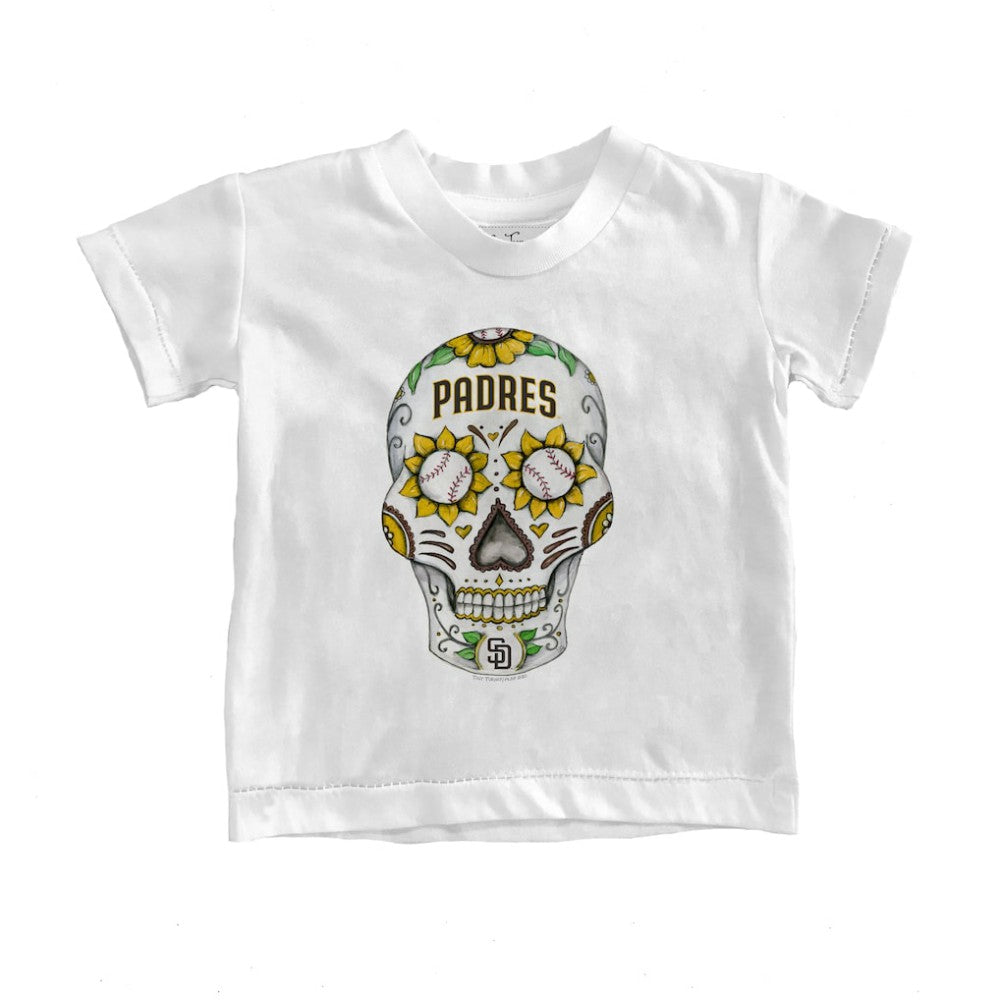 San Diego Padres Tiny Turnip Youth Sugar Skull T-Shirt - White - MLB Discount