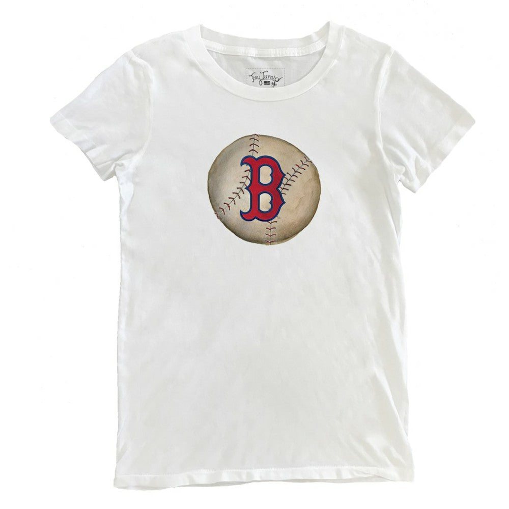 Boston Red Sox Tiny Turnip Women's Stitched Baseball T-Shirt - White - MLB on Sale