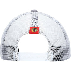 Chicago Blackhawks adidas Locker Room Foam Trucker Snapback Hat - Gray/White - NHL 4265621