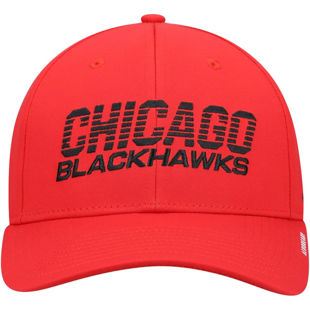 Chicago Blackhawks adidas 2021 Locker Room AEROREADY Flex Hat - Red - NHL 4265663