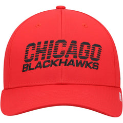 Chicago Blackhawks adidas 2021 Locker Room AEROREADY Flex Hat - Red - NHL 4265663