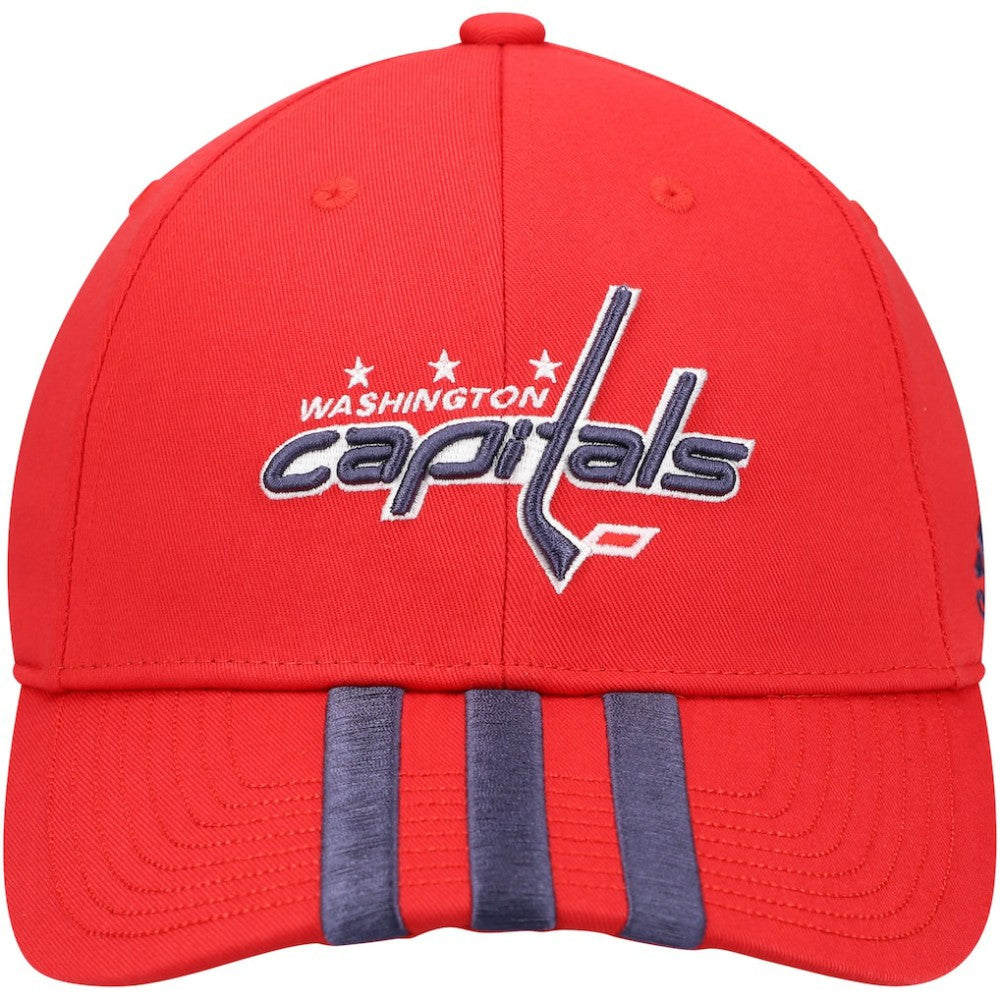 Washington Capitals adidas Locker Room Three Stripe Adjustable Hat - Red - NHL 4265715
