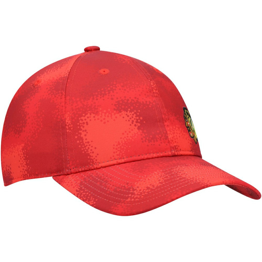 Chicago Blackhawks adidas Women's Camo Slouch Adjustable Hat - Red - NHL 4265775