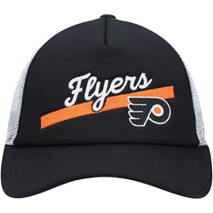 Philadelphia Flyers adidas Women's Foam Trucker Snapback Hat - Black/White - NHL 4265788