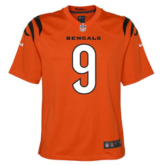 Nike Joe Burrow Cincinnati Bengals Youth Game Jersey Orange